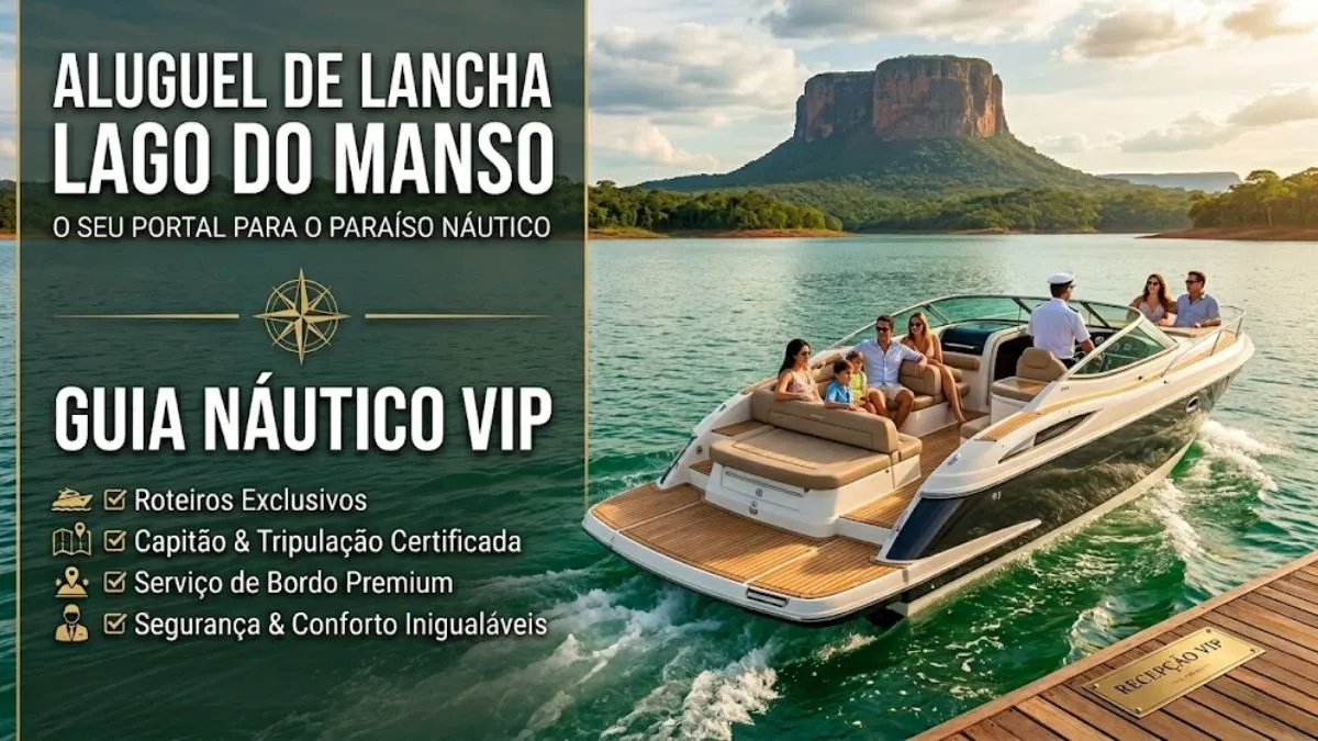Aluguel de lancha Lago do Manso 2026: Guia Náutico VIP