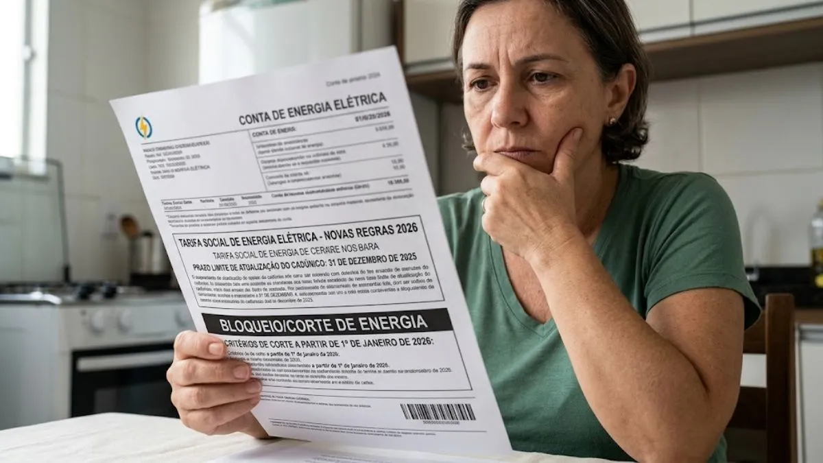 Tarifa Social de Energia Elétrica 2026: Prazos e Regras do Corte