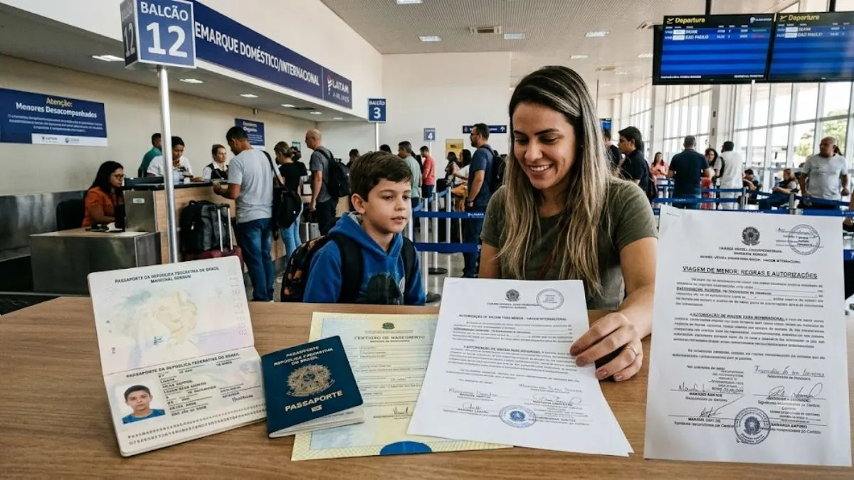 Documentos para Menor Viajar em 2026: Guia de Regras e Autorizações