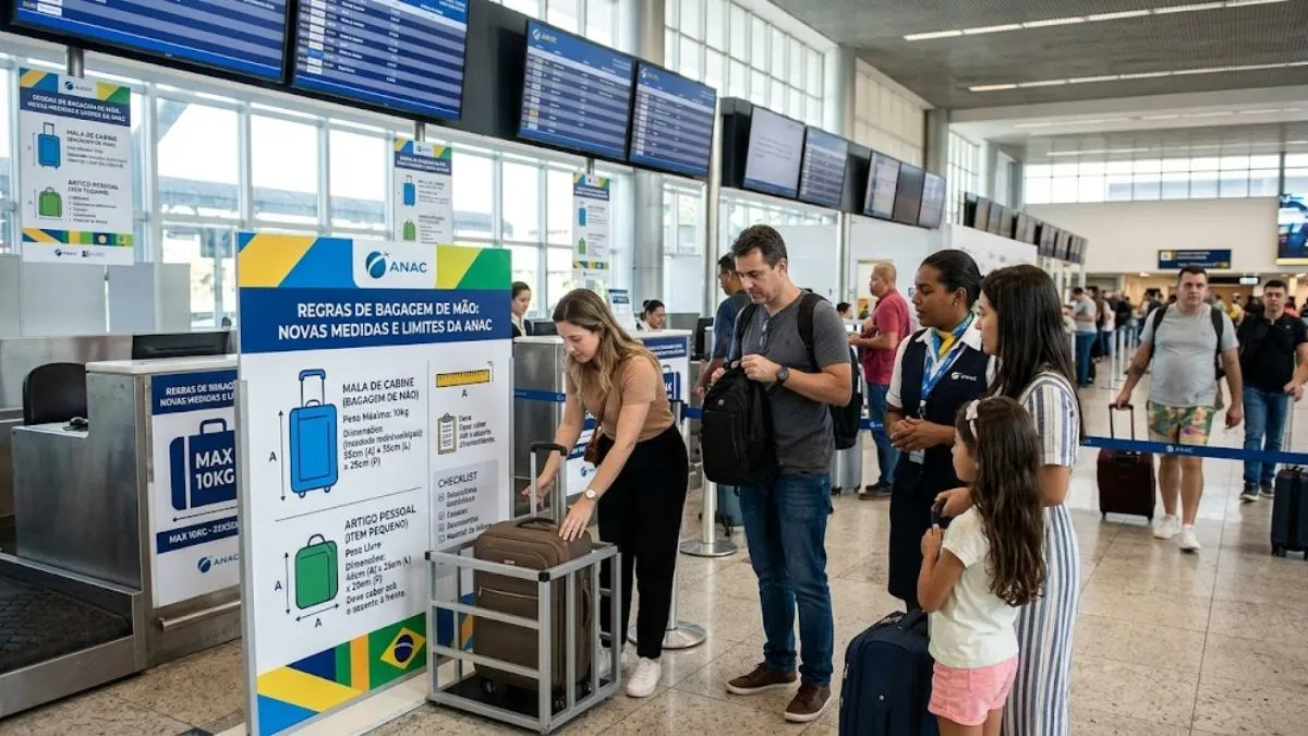 Regras de Bagagem de Mão 2026: Novas Medidas e Limites da ANAC