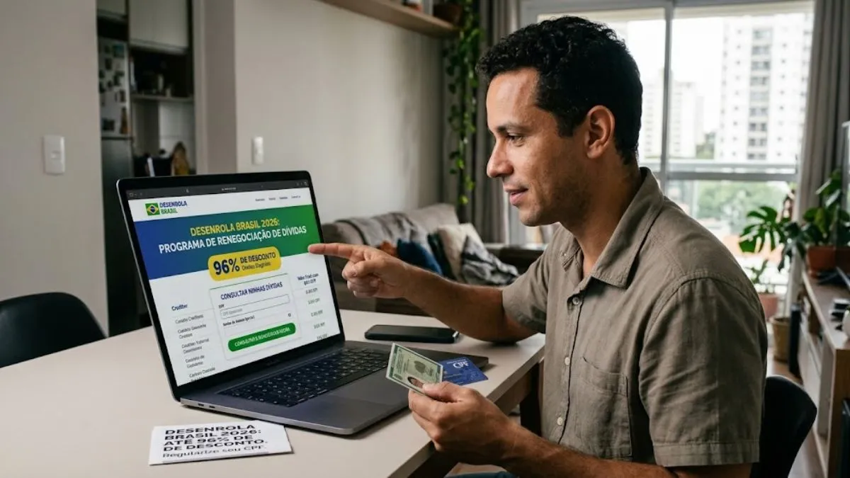 Desenrola Brasil 2026: Como Consultar Dívidas com 96% de Desconto