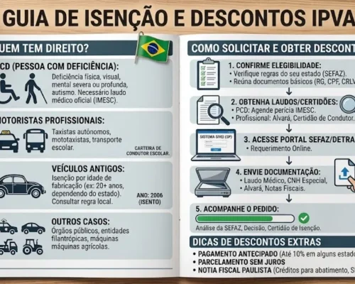 Isenção IPVA 2026: Quem Tem Direito e Como Solicitar Descontos
