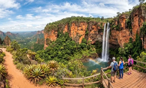 o que fazer na Chapada dos Guimarães cachoeira véu de noiva vista panorâmica