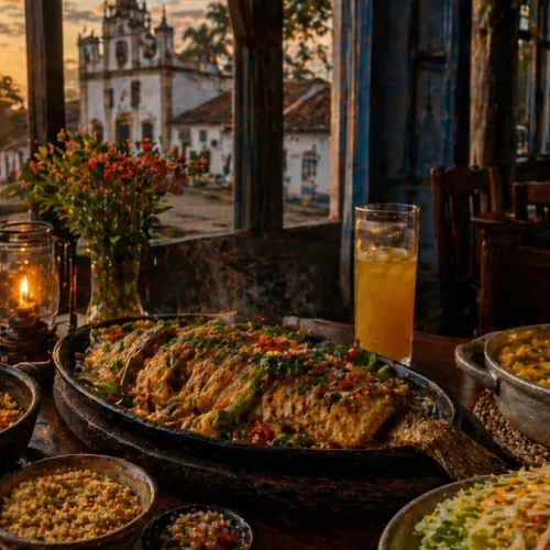 Sabores da Primeira Capital: Onde comer em Vila Bela da Santíssima Trindade une história e gastronomia de elite.