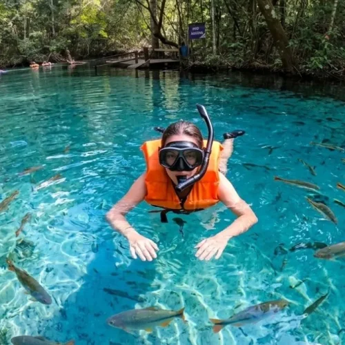 flutuação em Nobres para quem não sabe nadar