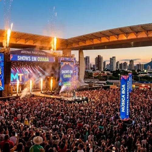 Confira a agenda completa de Shows em Cuiabá 2026. Guia de camarotes VIP, lounges exclusivos, venda de ingressos e logística de elite.